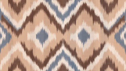 Fototapeta premium Seamless Ikat tribal pattern Ethnic Chevron Pattern Vector background 