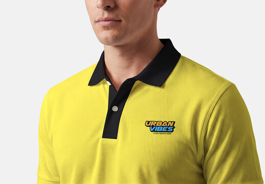 Men&rsquo;s Polo Shirt Mockup Template