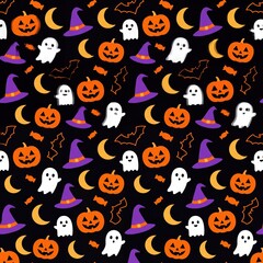 Obraz premium Halloween Pattern
