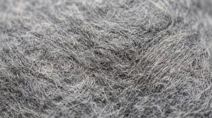 Fototapeta premium Gray felt fabric texture background. Soft wool textile surface with natural fibers.