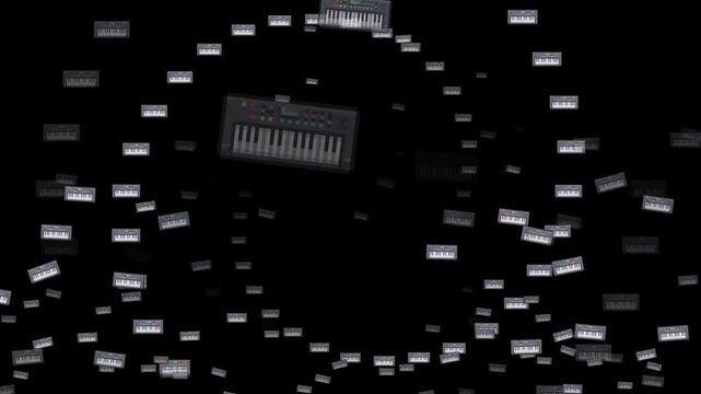 synthesizer, synth, electronic keyboard, midi keyboard, keys, electronic music, producer, synthwave, sound design, studio equipment, modern music, audio workstation, beatmaker, pixel synth, retro synt