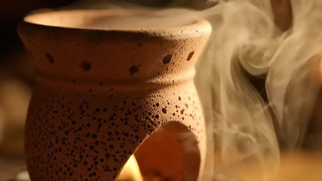 Clay Aromatherapy Oil Burner with Warm Steam