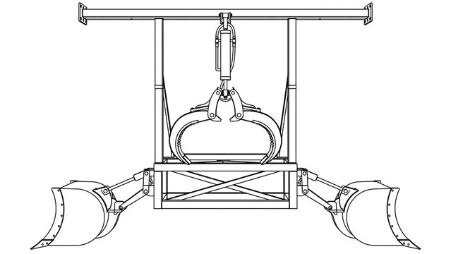 medieval execution device white background.