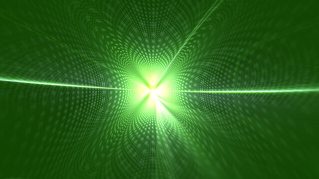 luminous green digital tunnel - futuristic energy flow, data transmission speed, quantum computing visualization, artificial intelligence algorithm, cybersecurity encryption, high performance 