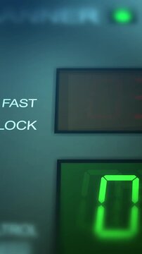 Generic Police Scanner with Speed Result - Slow - Speeding Ticket Concept - Vertical.