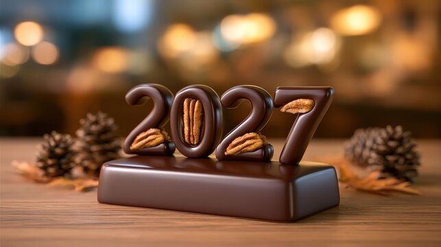2021 New Years Eve Chocolate Number 2077