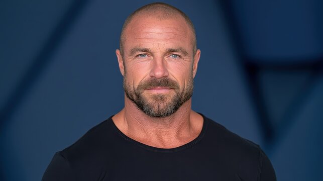 Man with Short Hair and Beard