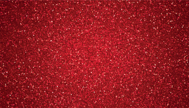 Red glitter vector background texture with shiny sparkles. Perfect backdrop, banner, or festive wallpaper for christmas, valentines, and luxury celebrations. elegant, glowing, textured design.