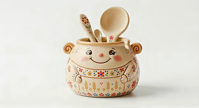 cute vase or spoon holder with Chinese New Year theme