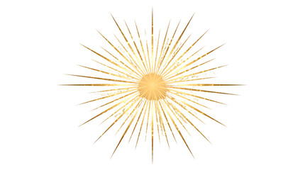 Obraz premium Abstract Sunburst Design with Golden Rays and Central Glow.