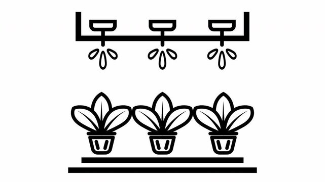 Hydroponic Watering System Technique Video Animation