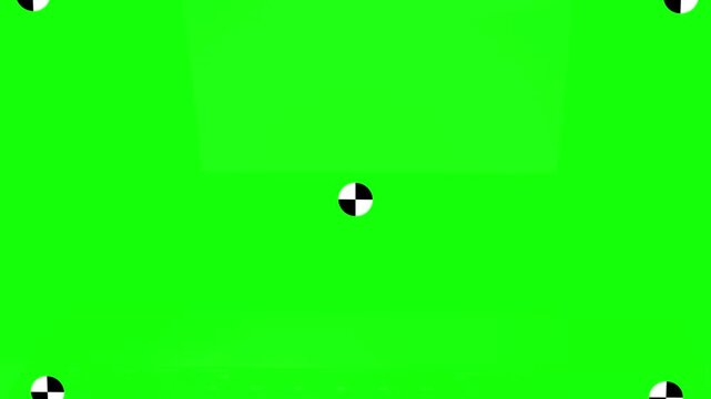Laptop Green Screen Front View Push In To Fullscreen