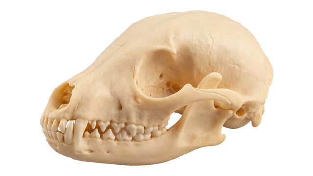 Bat skull specimen isolated PNG on transparent background