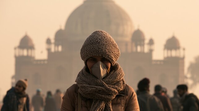 PM2.5 levels indicating hazardous air quality and unhealthy pollution exposure, highlighting fine particulate matter, respiratory risks, environmental monitoring, public health and urban air pollution