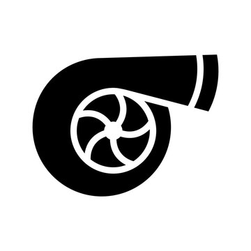 Turbocharger icon. turbo sign color editable, for apps, web and digital design. Vector illustration, eps10.