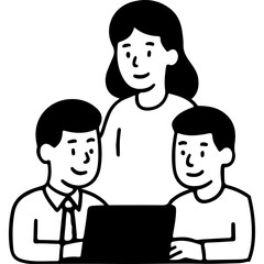 Fototapeta premium Business Icon Illustration