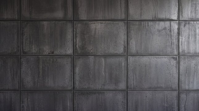 Dark Concrete Wall Panels Texture Background