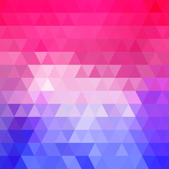 Obraz premium Stylish abstract bright pink, purple, and blue triangular mosaic pattern for a modern background. EPS 10