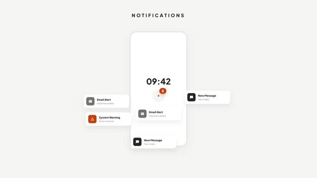 Notification and Information Overload Concept