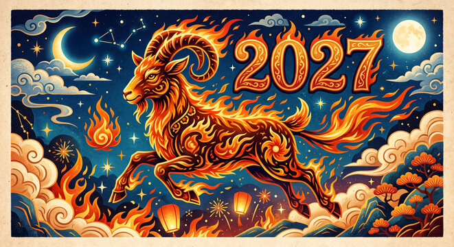 Fire Goat 2027 on lunar calender