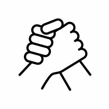 Minimalist spring icon with two legs standing on flat surface