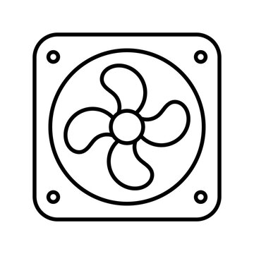 exaust fan icon editable stroke