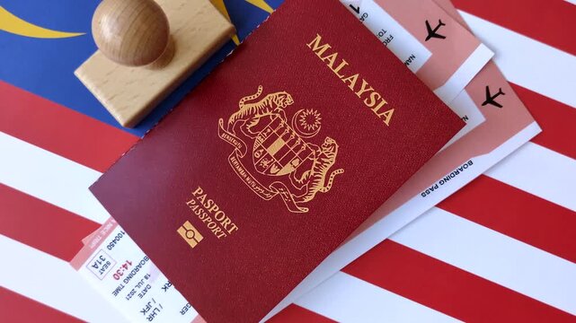 Malaysia passport for travelling, flying and doing business. Malaysian document, id