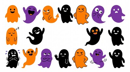 Fototapeta premium set of funny monsters