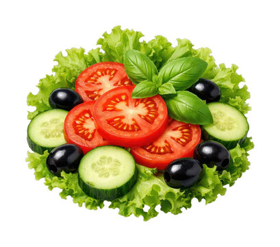 PNG Fresh vibrant salad with vegetables