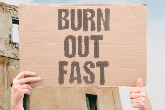 "Burn out fast" Many workers report burnout from 50+ hour weeks. MANY. WORKERS. REPORT. BURNOUT. FROM.