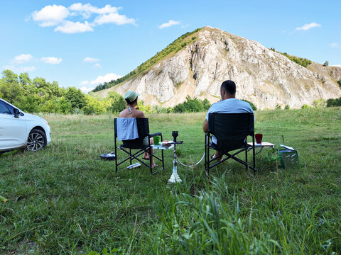 Unique White Chalk Mountain Landscape in Bashkortostan Russia