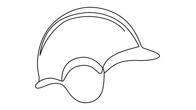 Minimalist line art shell drawing white background.