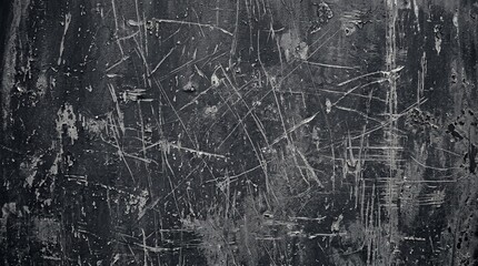 Fototapeta premium Dark Weathered Wall with Scratches and Peeling Paint