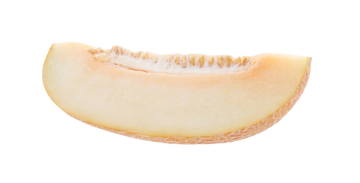 Piece of sweet melon on transparent background