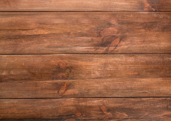 Obraz premium Old Wood Texture Background with Rustic Wooden Planks, Natural Timber Grain, Rough Brown Surface, Vintage Hardwood Wall and Floor Material for Interior Design and Backdrop