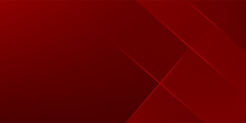 Obraz premium Abstract simple dark red gradient illustration background with 3d look overlap square with shadow and line pattern. Cool design and luxury. Eps10 vector