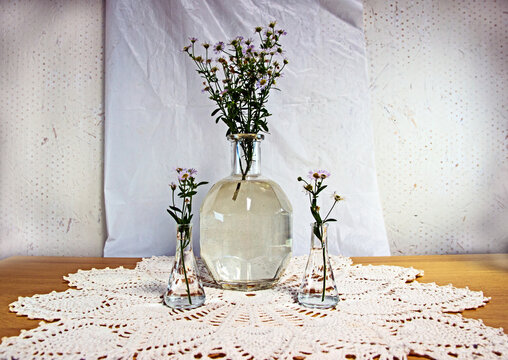 Rustic wildflower displays