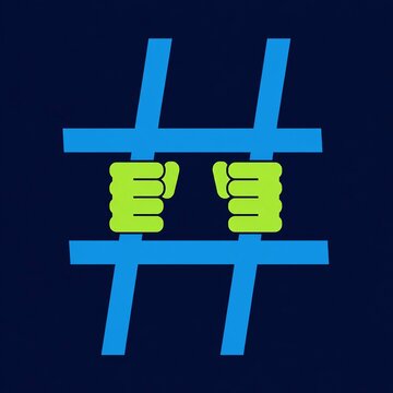 Isolated illustration of equal sign with plus and minus symbols on both sides