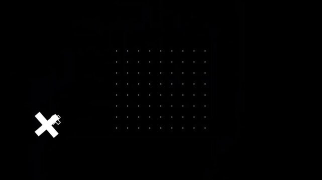 Abstract Geometric Line Art Motion Elements Pack Overlay on Transparent Black Background