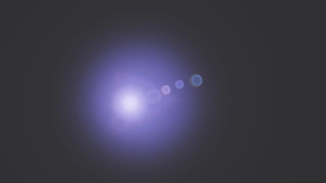 Realistic lens flare effect with bright light streaks in 4k digital format