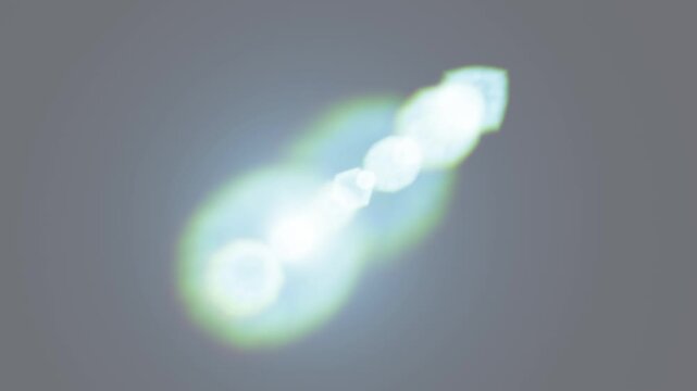Realistic lens flare effect showcasing intense light rays in digital art.