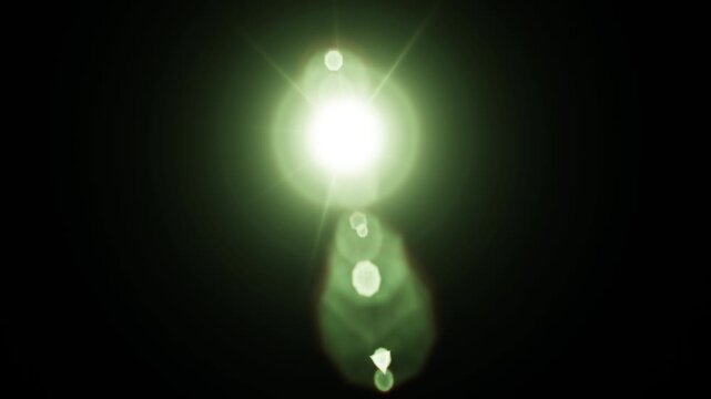 Realistic digital lens flare effect in four different lighting conditions