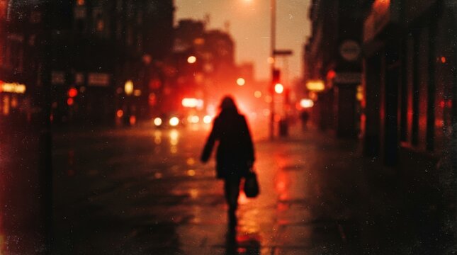 Redscale film gradient tones