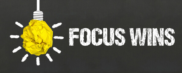 Naklejka premium Focus Wins