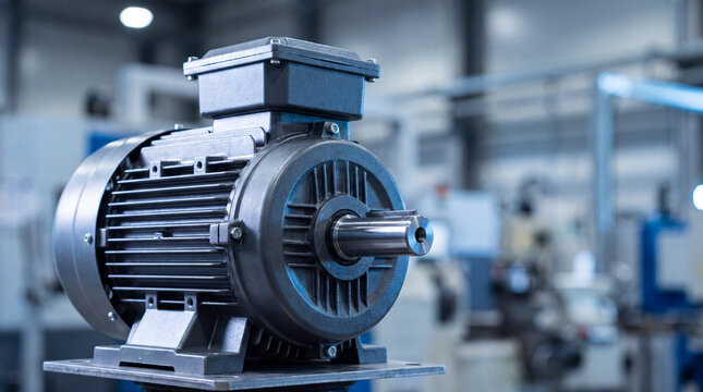 Industrial electric motor machine component steel power engineering equipment technology mechanism