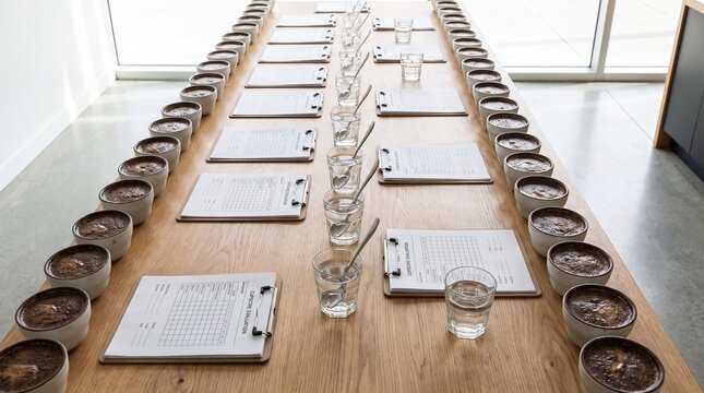 Brazilian coffee production chain. Brazilian Coffee Cupping Session Professional Evaluation of Specialty Coffee Samples