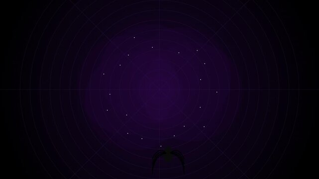 Bats flying across dark purple night sky background