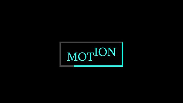 MOTION  GFX Element with alpha channel