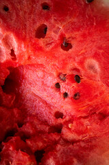 Fresh Watermelon Texture Close Up, Fruit Background © Alona