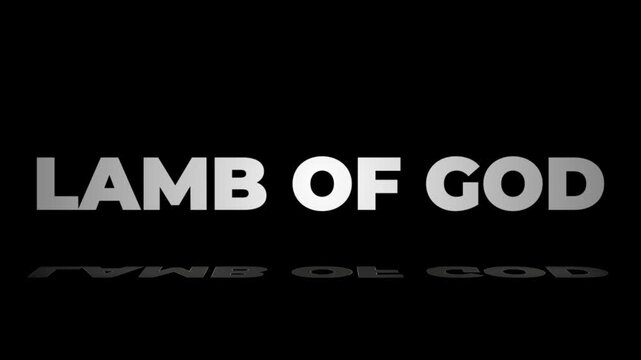 Christian Typography Text Animation - Jesus and Faith Motion Graphics Background